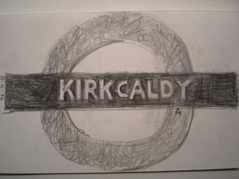 SKETCH OF AN UNDERGROUND STATION called KIRKCALDY