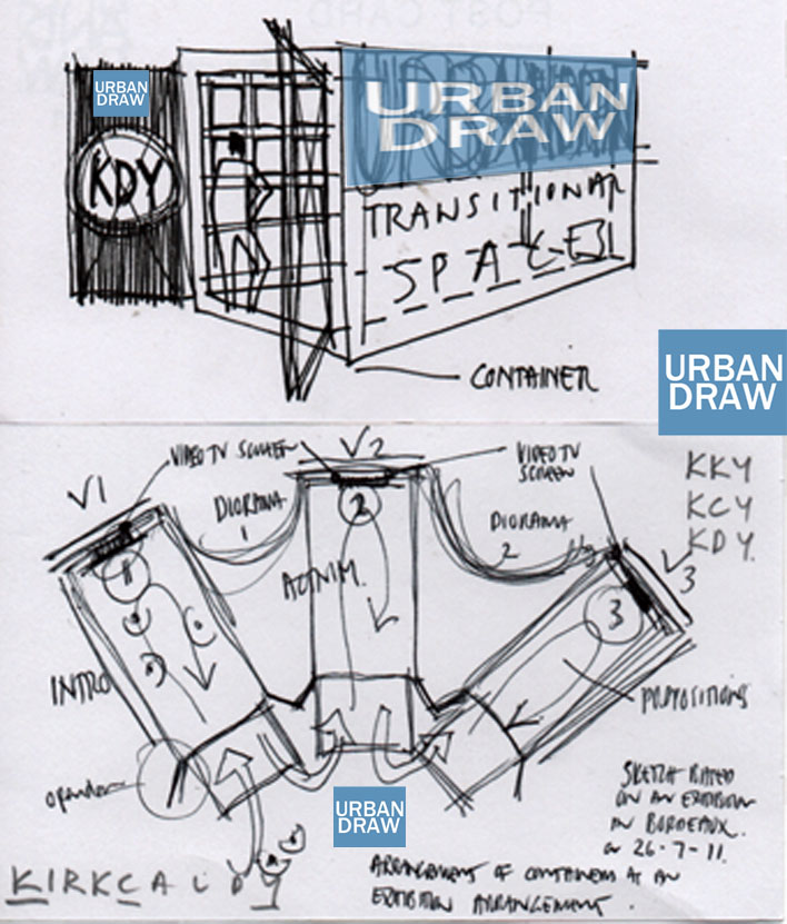 CONTAINERS ARE IDEAL AS TEMPORARY EXHIBITION SPACES TO PROMOTE URBANDRAW